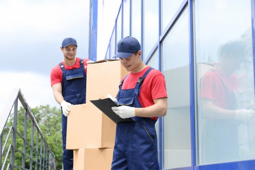 Secure document storage facility in Ham with organized archive boxes