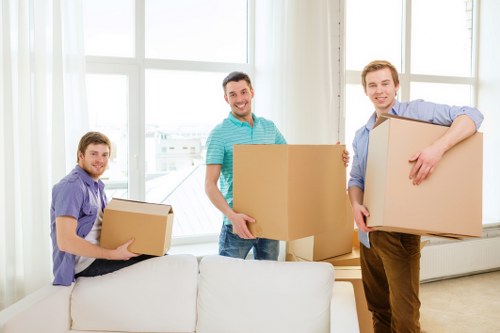 Careful packing and labeling for a home move in Ham